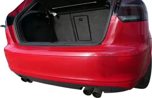 Audi A3 8P Stoßstange Stoßfänger hinten 4/5-Türer rot LY3J - Doppelrohr Sportbac (179494)
