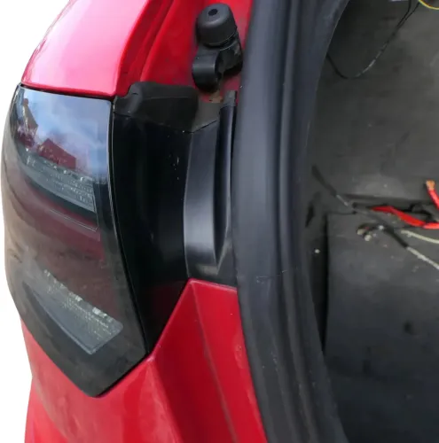 Audi A3 8P Stoßstange Stoßfänger hinten 4/5-Türer rot LY3J - Doppelrohr Sportbac (179494)