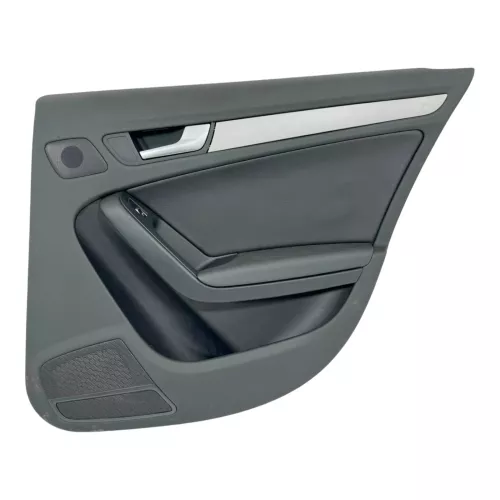1x A4 8K B8 Türverkleidung Verkleidung Tür hinten rechts schwarz schwarz K-Leder