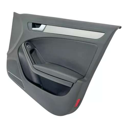 1x A4 8K B8 Türverkleidung Verkleidung Tür vorne rechts schwarz schwarz K- Leder (179602)