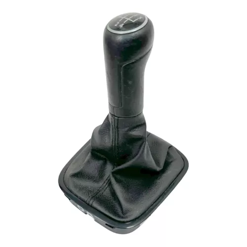 Polo 6R 6C Schaltknauf Schaltsack Schaltung Schaltknüppel Leder schwarz 5-Gang
