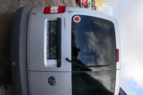 VW Caddy 2k Flügeltür hinten links silber LA7W mit Scheibe OHNE Anbauteile (179715)