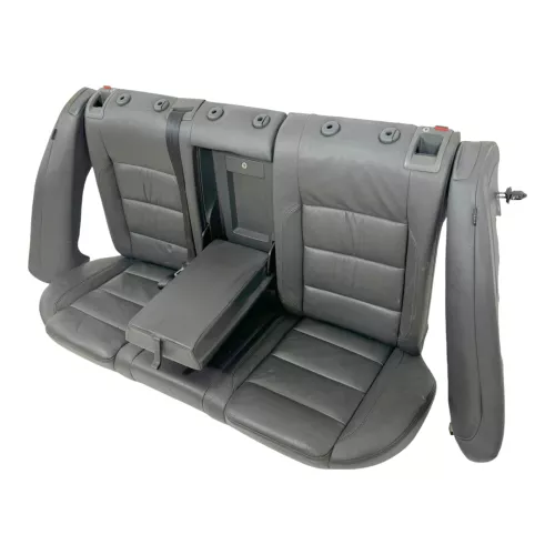 VW Jetta 1K Sitz Rückbank Rücksitzbank Sitze Leder Lehne anthrazit  (179761)