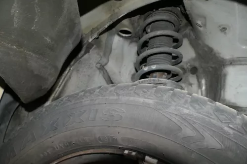 1x VW Sharan 7N Federbein Feder Stoßdämpfer vorne links