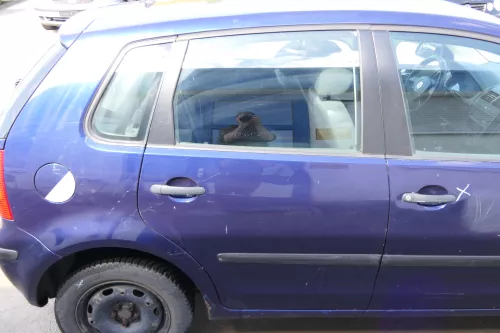 VW Polo 9N 9N3 Tür hinten rechts 4/5-Türer blau LB5N - ohne Anbauteile (180032)