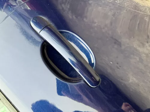 VW Polo 9N 9N3 Tür hinten links 4/5-Türer blau LB5N - ohne Anbauteile (180033)
