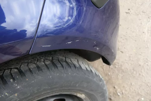 VW Polo 9N 9N3 Stoßstange Heckstoßstange hinten blau LB5N (180035)