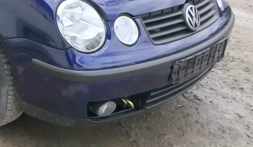 VW Polo 9N Stoßstange Frontstoßstange vorne blau LB5N (180036)