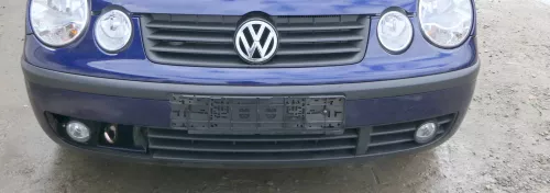 VW Polo 9N Stoßstange Frontstoßstange vorne blau LB5N