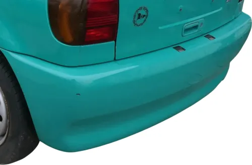 VW Polo 6N Stoßstange hinten breite Styling XXL Heckstoßstange grün LD6D (180049)