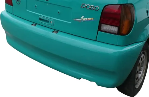 VW Polo 6N Stoßstange hinten breite Styling XXL Heckstoßstange grün LD6D