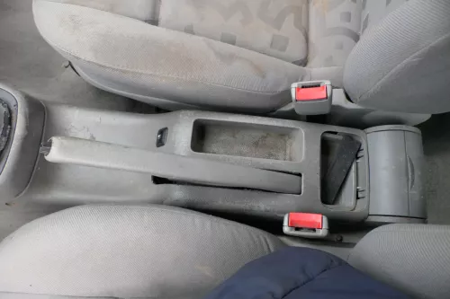 VW Golf 4 Bora Mitteltunnel Aschenbecher hinten Verkleidung grau  (180065)