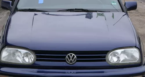 VW Golf 3 + Cabrio 1E Motorhaube Haube Klappe vorne blau LC5U (180218)