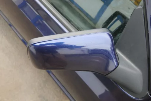 VW Golf 3 Cabrio 1E elektrischer Spiegel Außenspiegel rechts blau LC5U