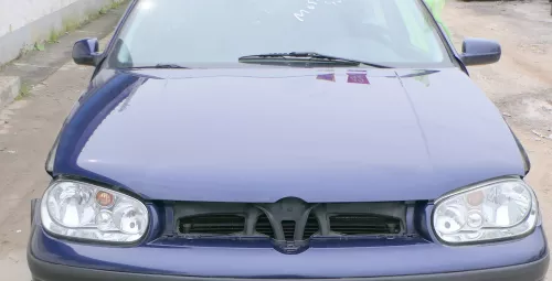 VW Golf 4 Motorhaube Haube Klappe vorne blau LB5N indigoblau 