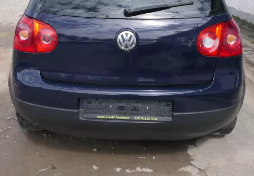 VW Golf 5 1K Limousine Stoßstange hinten Heckstoßstange blau LA5G (180323)