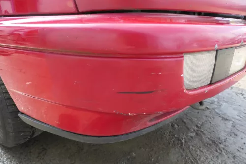 VW Passat 3A 35i Stoßstange vorne Frontstoßstange Pralldämpfer rot LY3D GL G (180450)
