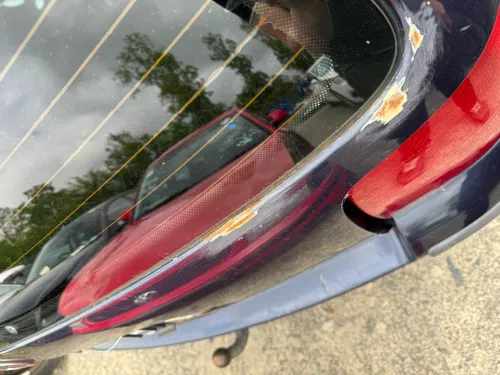 VW Passat 3B Kombi Variant Heckklappe Klappe hinten mit Scheibe blau LN5Y (180652)