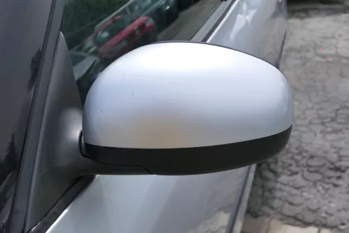 Fabia 5J elektrisch Spiegel Außenspiegel links mit Glas - silber grau LA7W (180761)