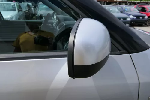 Fabia 5J elektrisch Spiegel Außenspiegel rechts mit Glas grau silber LA7W (180762)
