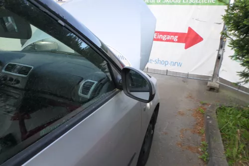 Fabia 5J elektrisch Spiegel Außenspiegel rechts mit Glas grau silber LA7W (180762)