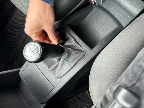 VW Polo 9N 9N3 Schaltknauf Schaltsack Schaltung 6Q1711113G United Leder schwarz