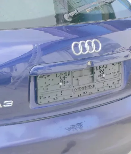 A3 8L bis cBj. ca1999 Heckklappe Kofferraumklappe Klappe hinten blau LZ5K Scheib (180824)