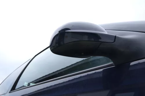 VW Golf 4 Bora manueller Spiegel vorne rechts Außenspiegel blau LA5G (180853)