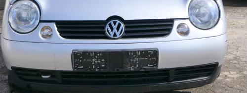 VW Lupo 6X Kühlergrill Grill Grillleiste vorne Leiste silber LA7W grau refl vorn (180897)