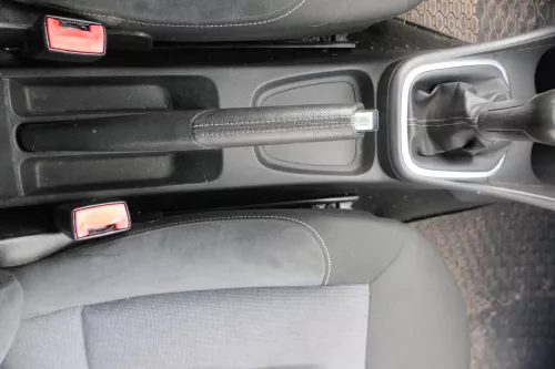 VW Polo 6R 6C Handbremse Feststellbremse Handbremshebel schwarz Leder schwarz (180952)