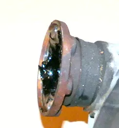 VW Golf 4 BAD Flanschwelle Flansch an Getriebe 02T409343A links  HHN GJD FVH (180976)