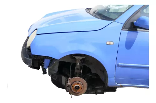 VW Lupo Kotflügel vorne links blau LR5A vorn