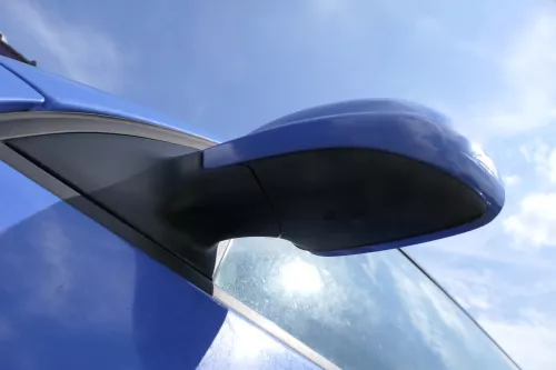 VW Lupo Arosa manueller Spiegel Außenspiegel links manuell blau LW5Z (181168)
