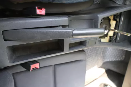 Audi A4 8E B6 B7 Mitteltunnel hinten Verkleidung um Handbremse Konsole schwarz K (181500)