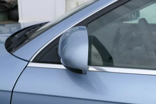 Audi A4 B6 8E B7 Spiegel Außenspiegel links elektrisch verstellbar blau LY5J (181536)
