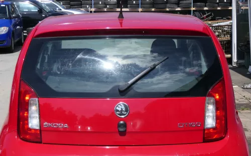 Skdoa Citigo 1S Heckklappe Klappe Kofferraumklappe + Scheibe rot LY3D