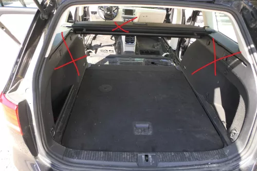 VW Passat 3C B8 3G  Verkleidung Kofferraum Teppich Boden Reserverad Abdeckung
