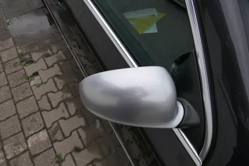 Passat 3C elektrischer Spiegel Außenspiegel rechts +Glas Blinke grau silber LA7W (181881)