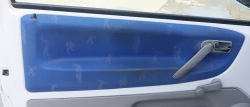 1x Lupo Arosa Türverkleidung Verkleidung Tür vorne links oben blau grau College