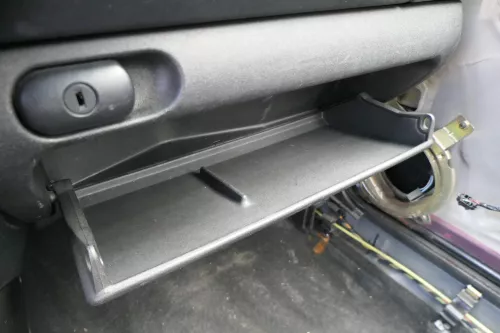 VW Golf 3/4 Cabrio 1E Deckel Klappe für Handschuhfach Handschuhfachdeckel schwar (182089)