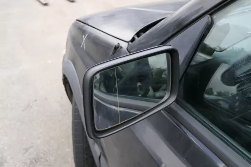 VW Golf 3 Cabrio 1E elektrischer Spiegel Außenspiegel links schwarz  (182149)