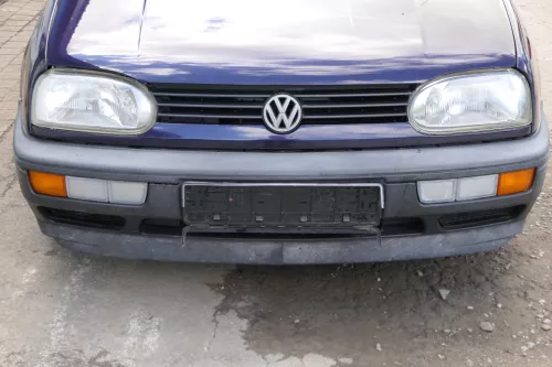 VW Golf 3 auch Cabrio Stoßstange vorne Stoßfänger vorn schwarz