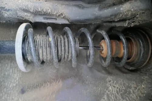 2x VW Golf 3 1H 1E Cabrio Federbein Stoßdämpfer hinten rechts + links Feder