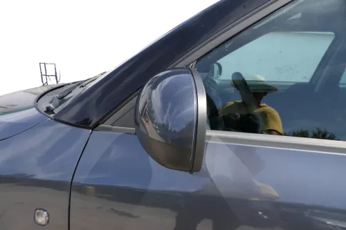 Fabia 5J elektrisch Spiegel Außenspiegel links mit Glas - grau LF8J (182243)