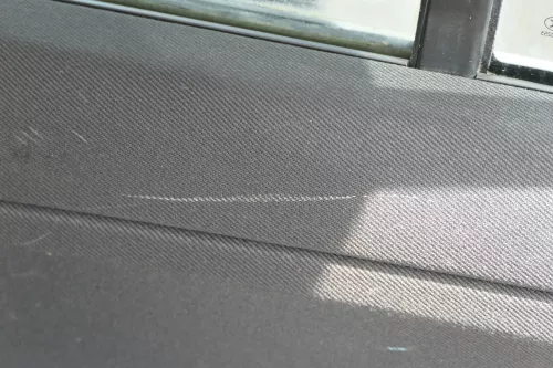 1 x Skoda Fabia 6Y Türverkleidung Verkleidung Tür hinten rechts schwarz onyx (182303)