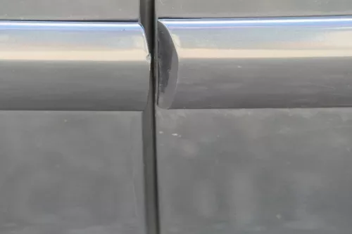 VW Polo 9N 9N3 Tür hinten links 4/5-Türer grau LC7V - ohne Anbauteile (182372)