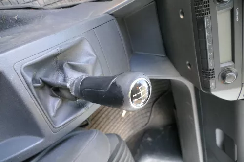 VW Polo 9N 9N3 Schaltknauf Schaltsack Schaltung 6Q1711113G Leder schwarz