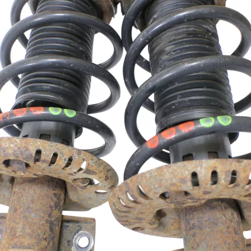 2x Polo 9N 9N3 Fox Ibiza 6L Federbein Stoßdämpfer Feder vorne Sportfeder Sport (182401)