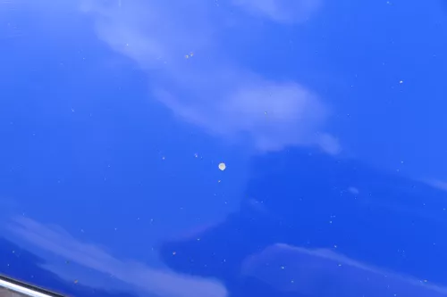 Skoda Fabia 5J Roomster Motorhaube Haube Klappe vorne blau LF5K (182549)