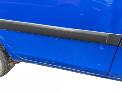 Skoda Fabia 5J Limousine Tür hinten rechts blau LF5K - Delle (182557)
